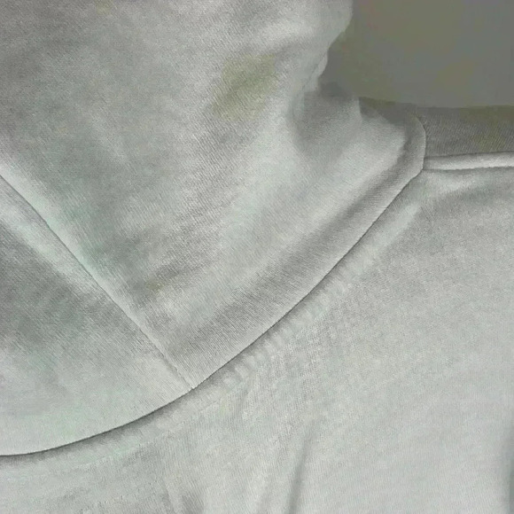 Lee White Cropped Hoodie Size Large - Picture 6 of 16